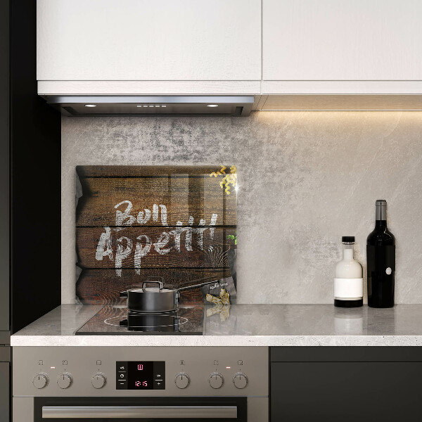 Glashällskydd unik Bon Appetit inskriptionstavlor