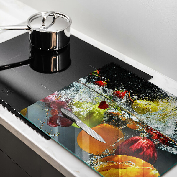 Glashällskydd unik Saftig frukt i vatten