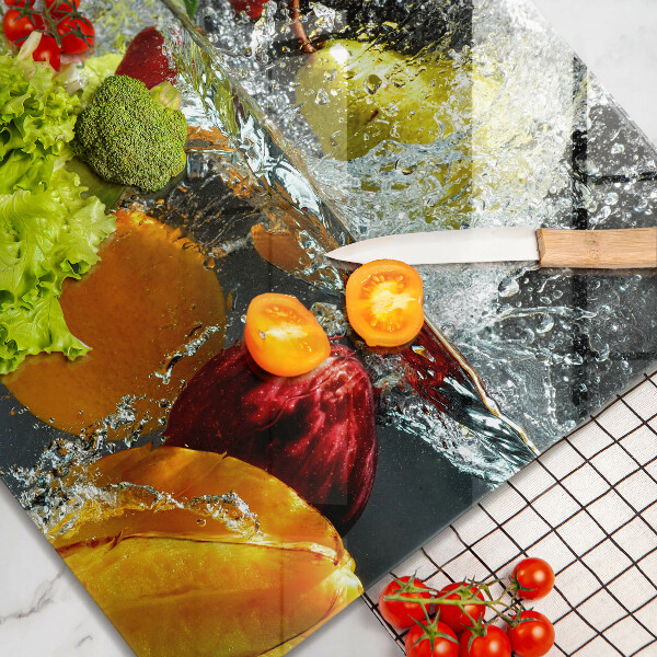 Glashällskydd unik Saftig frukt i vatten