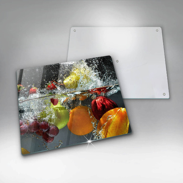 Glashällskydd unik Saftig frukt i vatten