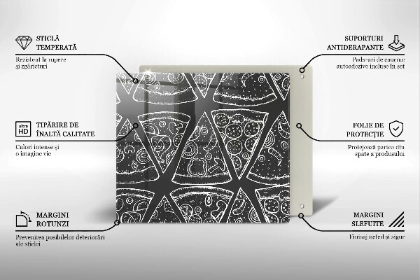 Kokkärlskydd unik Pizza illustration