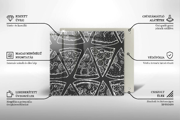 Kokkärlskydd unik Pizza illustration