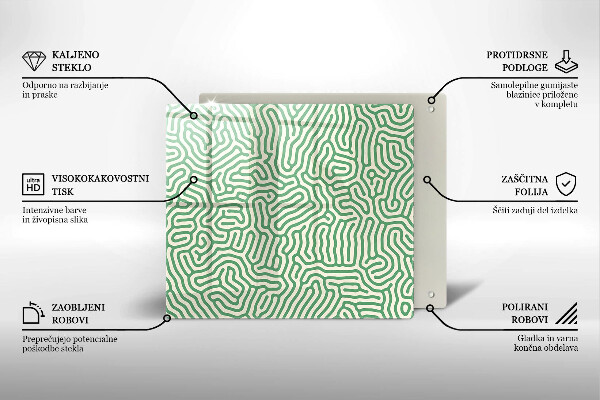 Spisskyddsplatta unik Abstrakta linjer