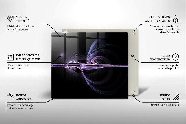 Spisskyddsplatta unik Modern abstraktion