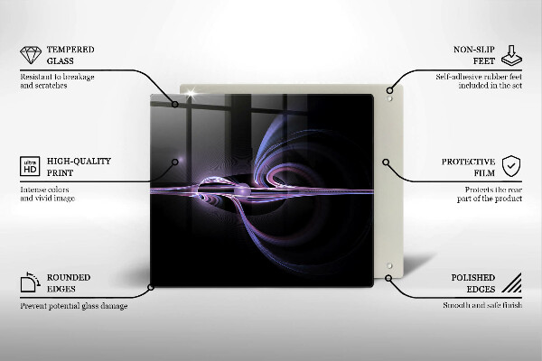 Spisskyddsplatta unik Modern abstraktion