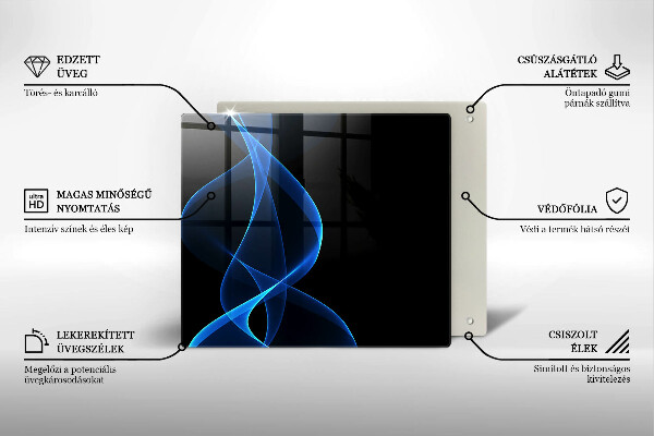 Kokkärlskydd unik Blå röklinjer