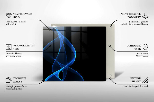 Kokkärlskydd unik Blå röklinjer