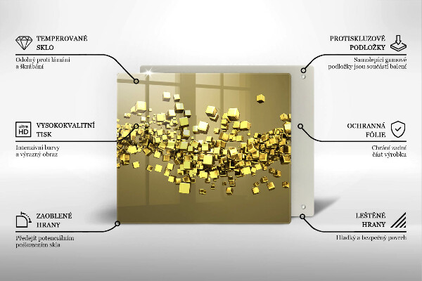 Spisskyddsplatta unik Abstrakt 3D-geometri
