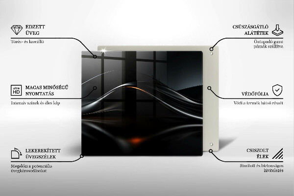 Skydd för induktionsspis unik Abstrakt 3D-design