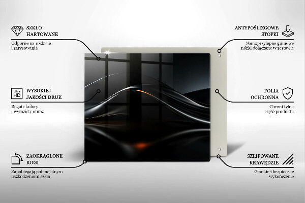 Skydd för induktionsspis unik Abstrakt 3D-design