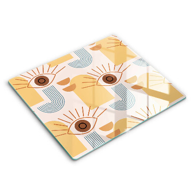 Spisskyddsplatta unik Boho ögonmönster