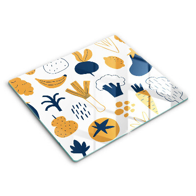 Spisskyddsplatta unik Mat illustration