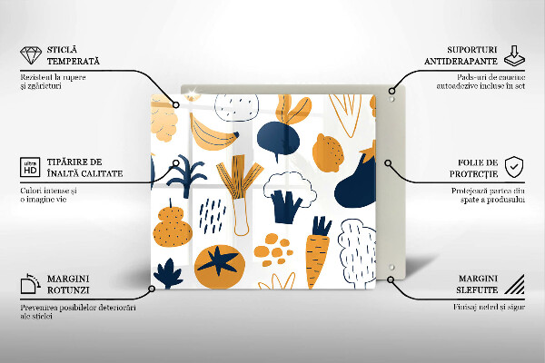 Spisskyddsplatta unik Mat illustration