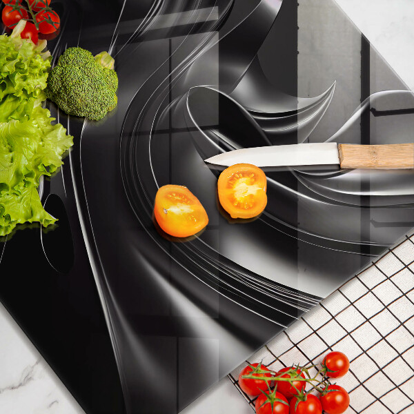 Skydd för induktionsspis unik Abstrakt svart massa