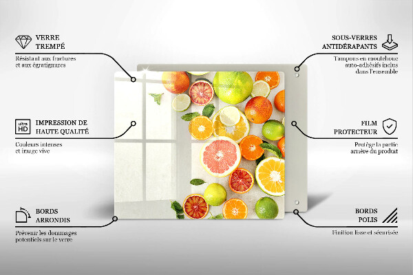 Skydd för induktionsspis unik Citrusfrukter