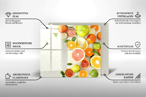 Skydd för induktionsspis unik Citrusfrukter