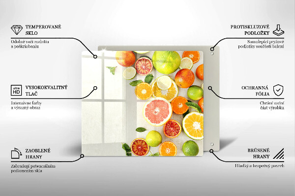 Skydd för induktionsspis unik Citrusfrukter
