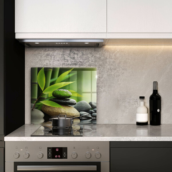 Skydd för induktionsspis unik Zen bambu stenar