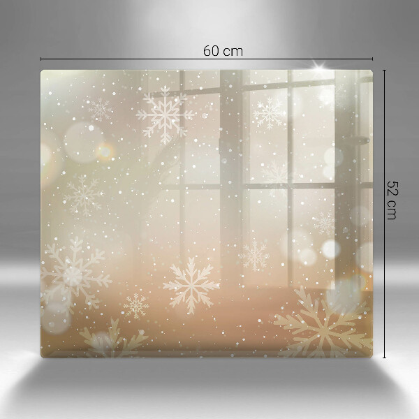 Skydd för induktionsspis unik Snöflingor