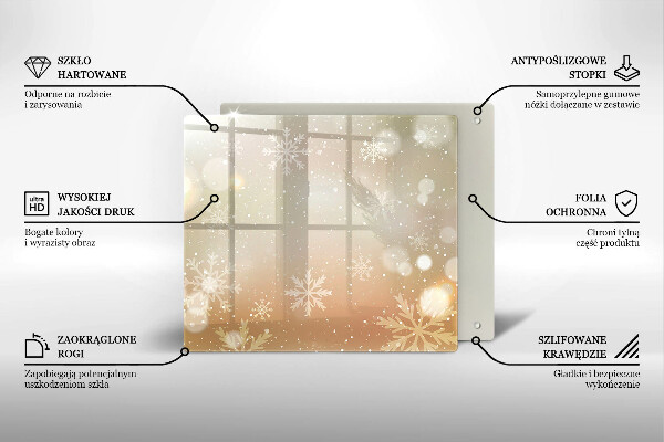 Skydd för induktionsspis unik Snöflingor