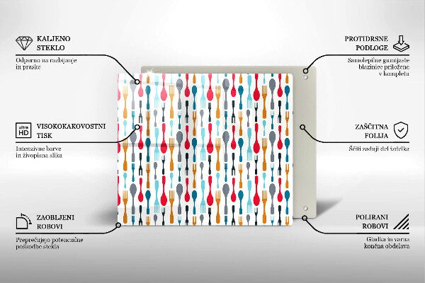 Skydd för induktionsspis unik Sked illustration