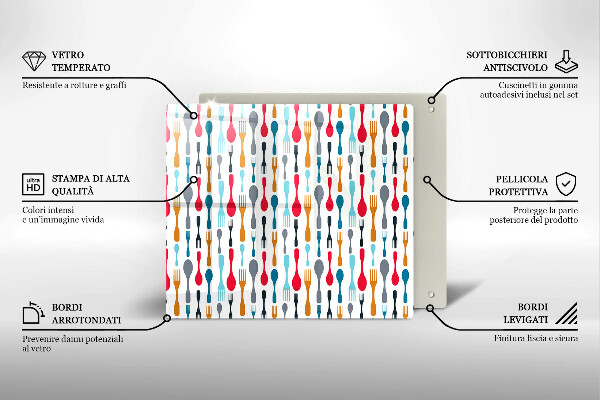 Skydd för induktionsspis unik Sked illustration