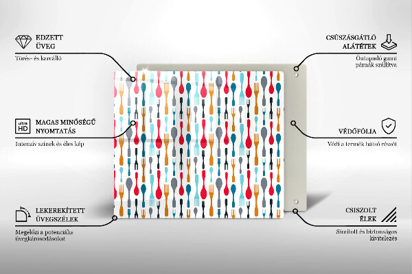Skydd för induktionsspis unik Sked illustration