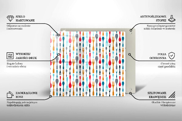 Skydd för induktionsspis unik Sked illustration