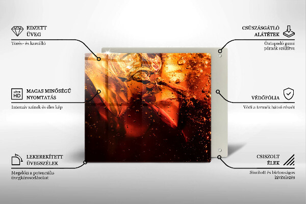 Skydd för induktionsspis unik Cola drink med is