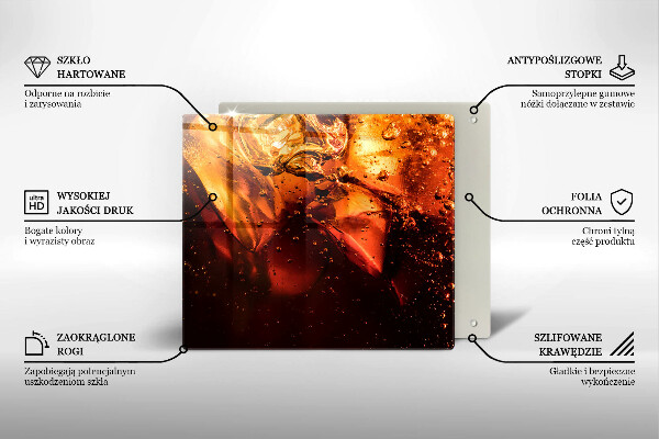 Skydd för induktionsspis unik Cola drink med is