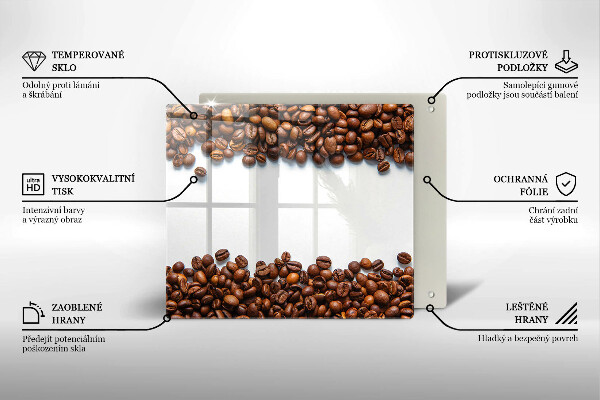 Skydd för induktionsspis unik Kaffebönor