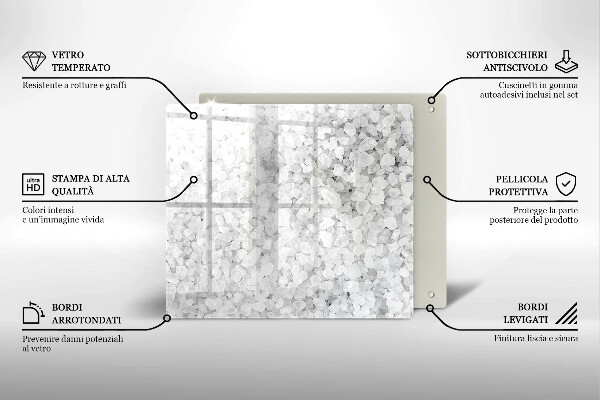 Skydd för induktionsspis unik Saltkristaller