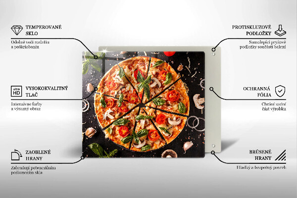 Skydd för induktionsspis unik Pizza med svamp