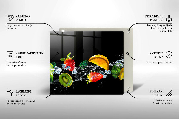 Skydd för induktionsspis unik Frukt i vatten