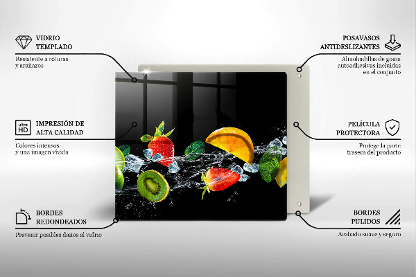 Skydd för induktionsspis unik Frukt i vatten