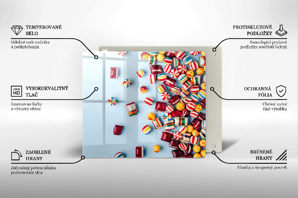 Skydd för induktionsspis unik Färgglada godis