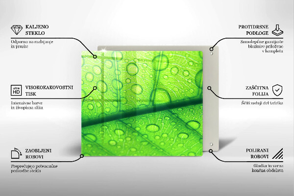 Skydd för spis unik Närbild av ett löv