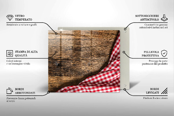 Skydd för spis unik Träbord