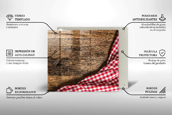 Skydd för spis unik Träbord