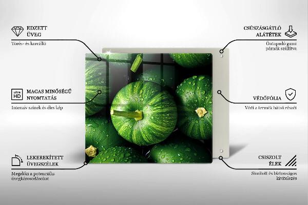 Skydd för spis unik Gröna pumpor