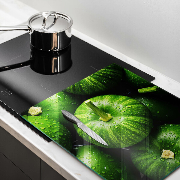 Skydd för spis unik Gröna pumpor