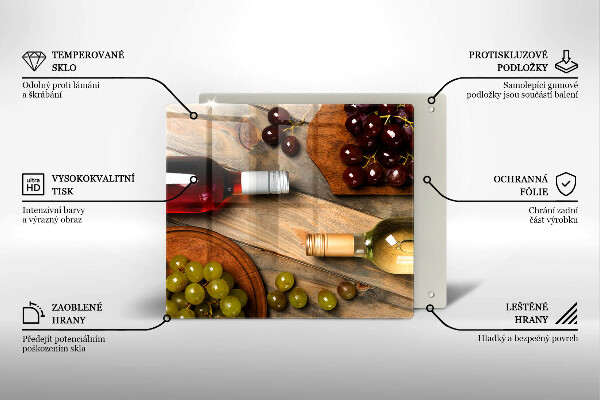 Skydd för spis unik Vinflaskor och druvor