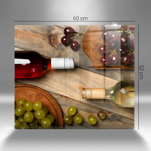 Skydd för spis unik Vinflaskor och druvor