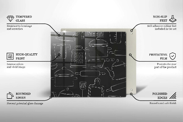 Skydd för spis unik Tecknade kökstillbehör