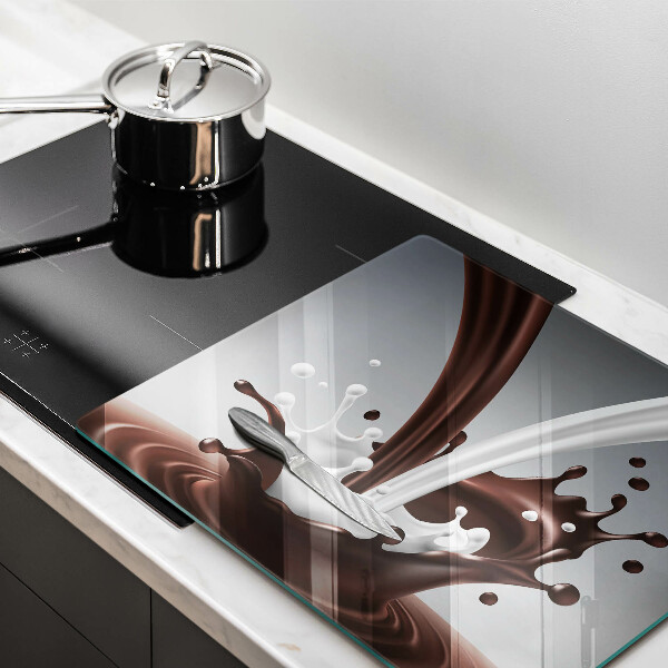 Skydd för spis unik Mjölk och choklad