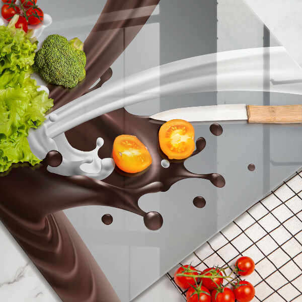 Skydd för spis unik Mjölk och choklad