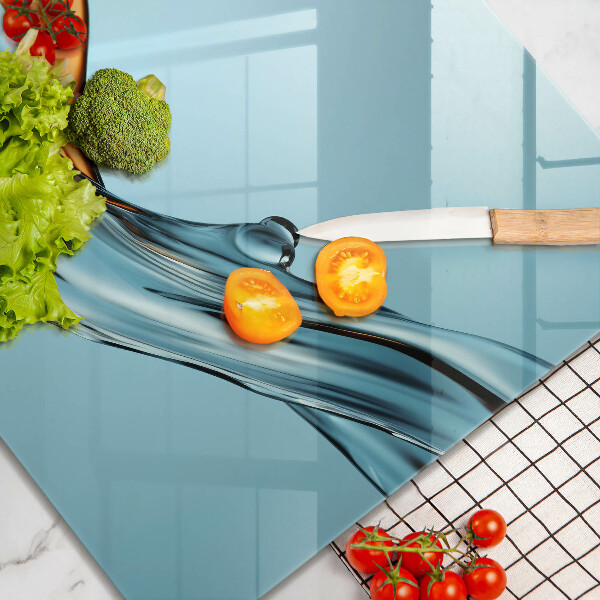 Skydd för spis unik Vatten på en blå bakgrund