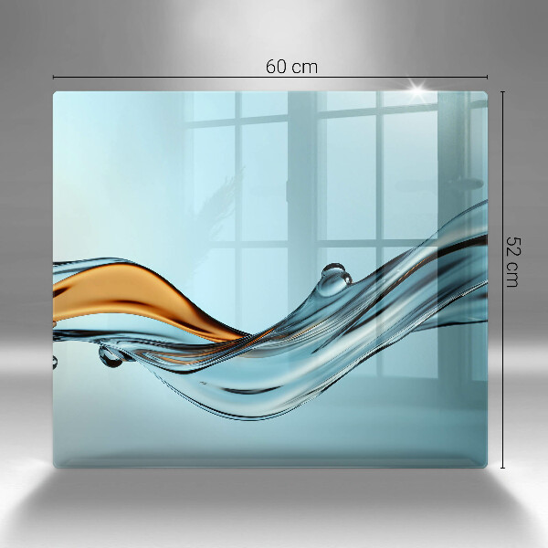 Skydd för spis unik Vatten på en blå bakgrund