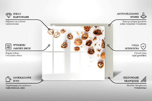 Skydd för spis unik Nötter på en vit bakgrund