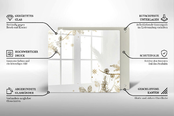 Skydd för spis unik Vinterdekorationer